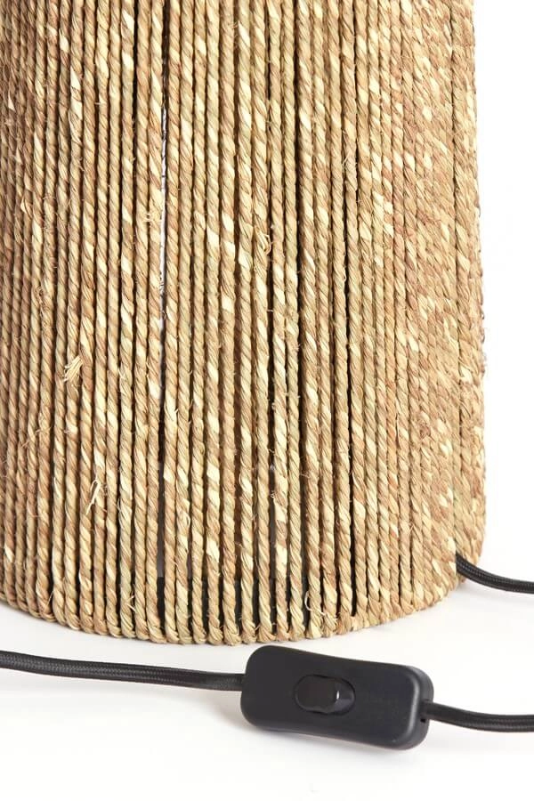 Japandi table lamp Pitino brown Ø 31,5cm Light & Living 8717807699949