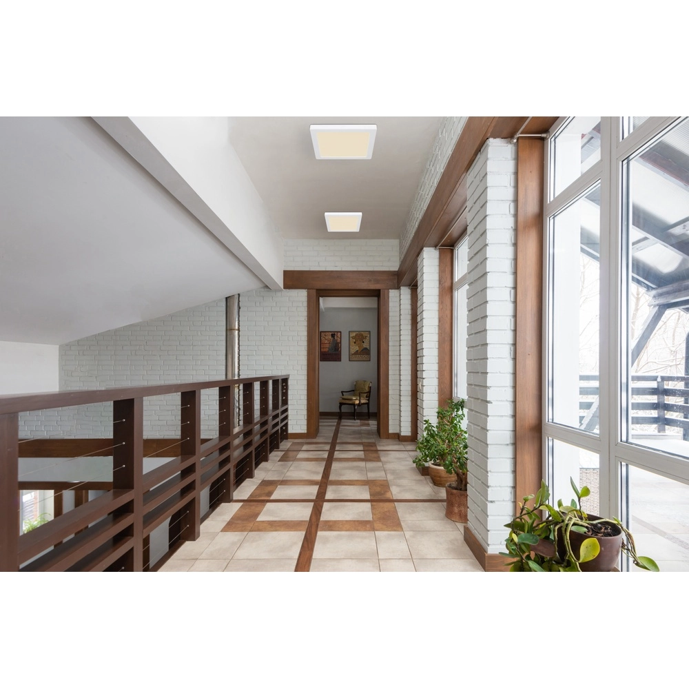 Design ceiling light Lasse square white 21.7cm Globo 9007371433902
