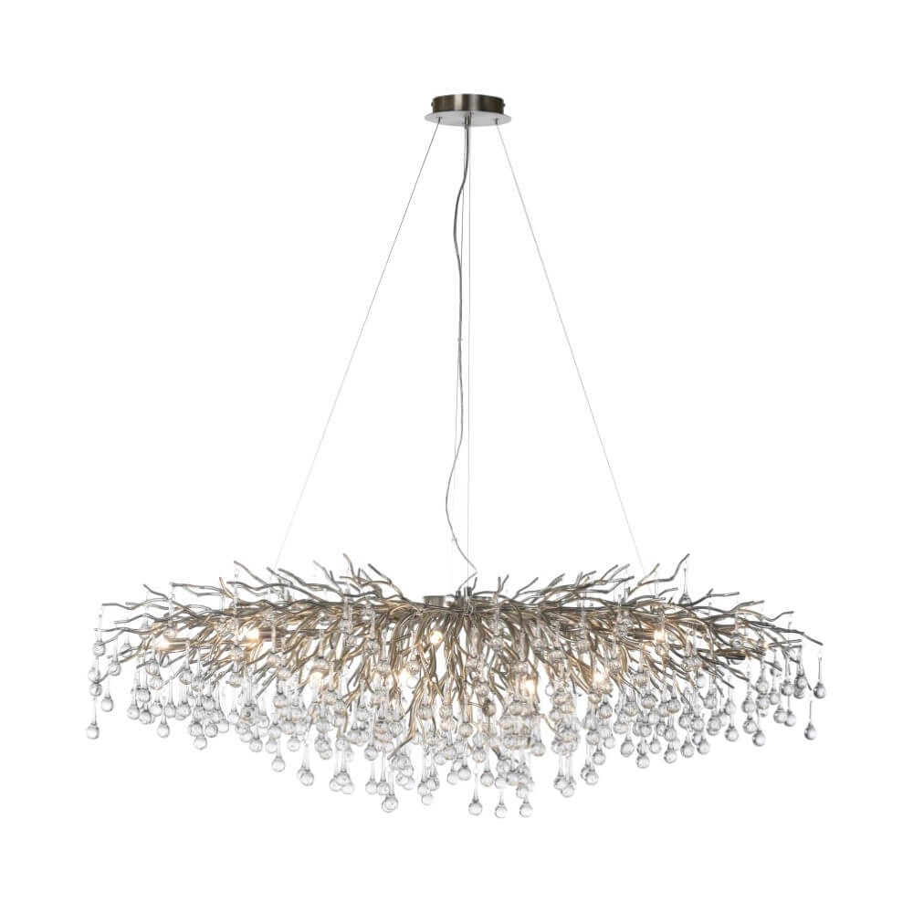 Large chandelier Icicle steel Paul Neuhaus 4012248332924