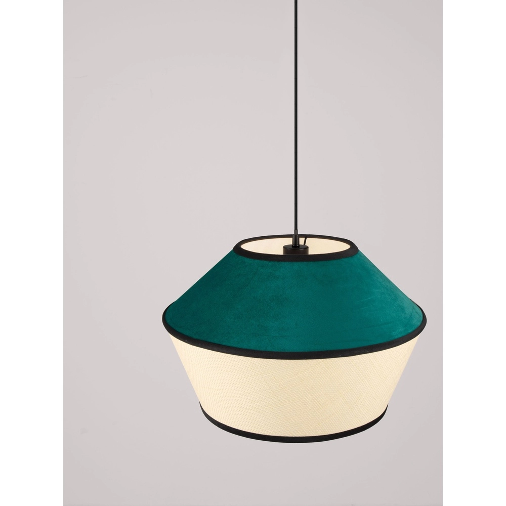 Pendant lamp Veliss white with blue Lyora 5212017493842