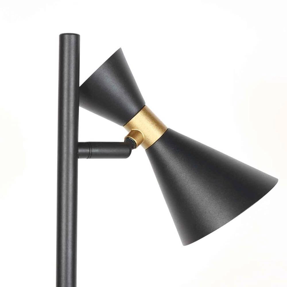 Design floor lamp Preto black with gold Steinhauer 8712746176315