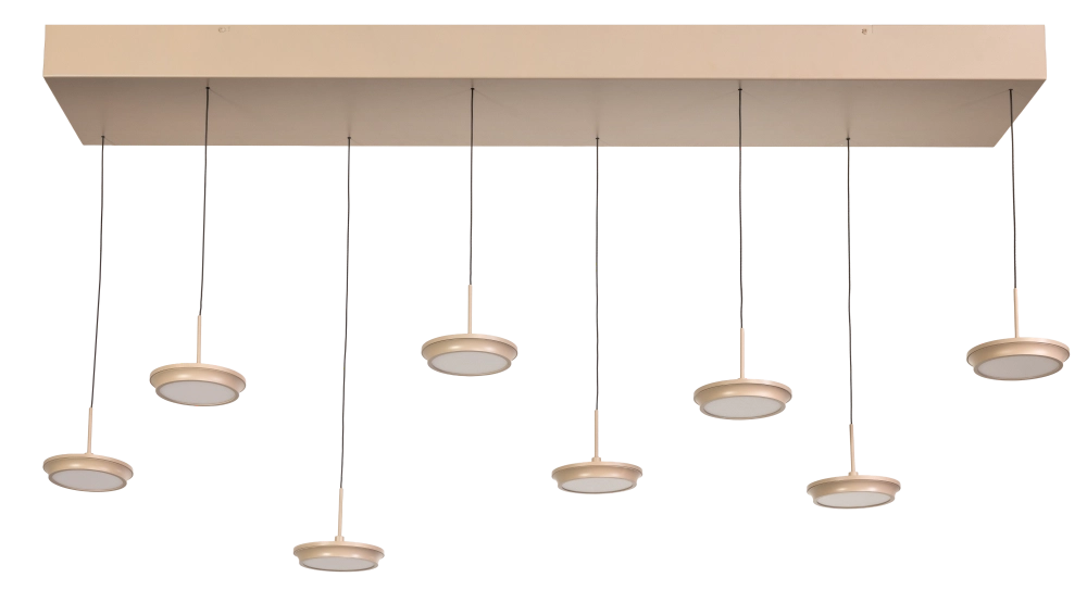 Modern 8-light pendant lamp Desiree sand
