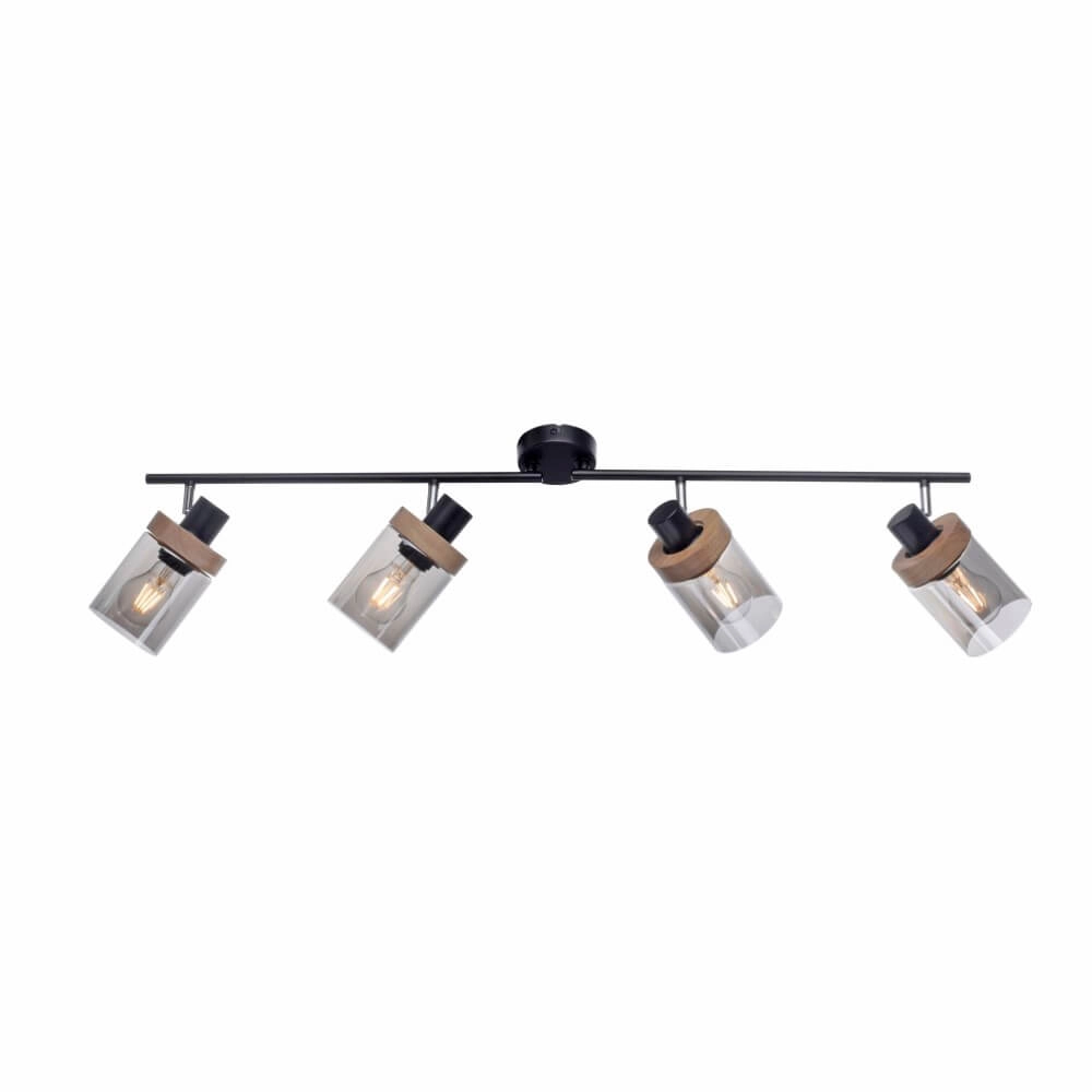 Ceiling lamp Pasqual 4-light black Just Light 4043689986124