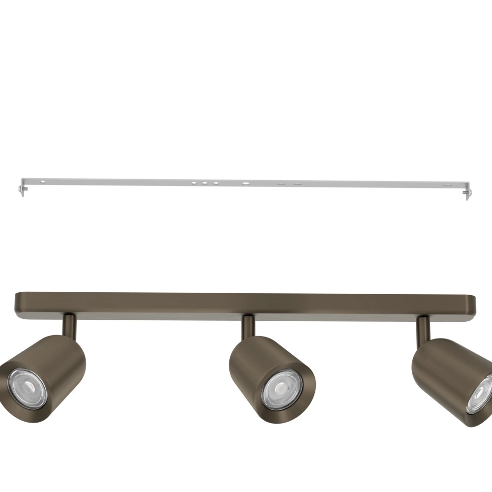 Surface-mounted spot Camaldoli 3-light bronze Eglo 9008606360420