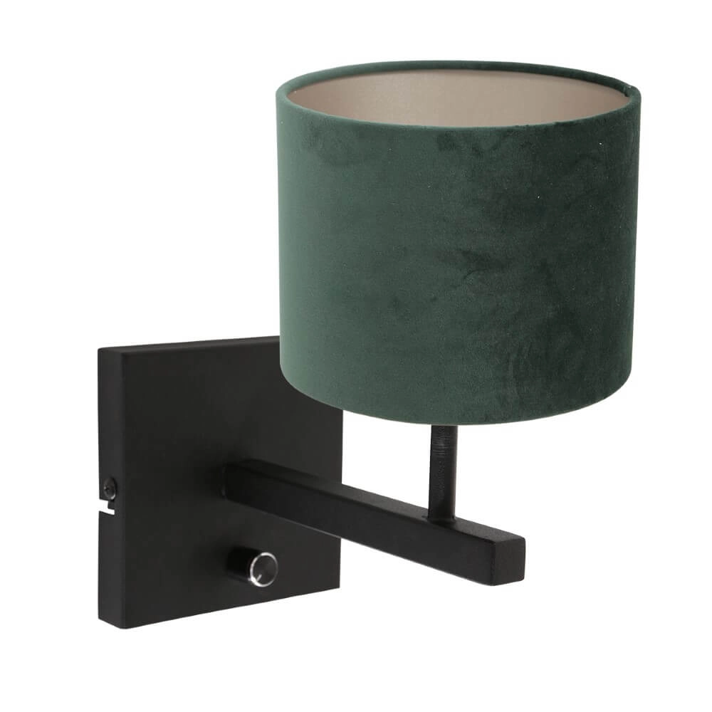 Table lamp Stanger with green velvet
