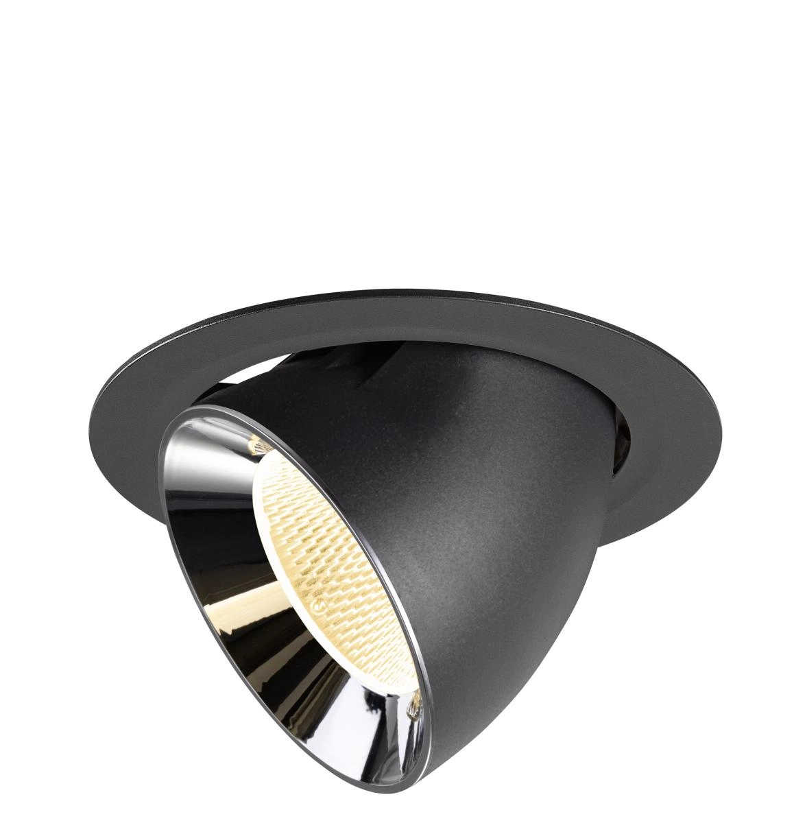 Recessed spotlight Numinos Gimble XL black/chrome 3000K - 20deg