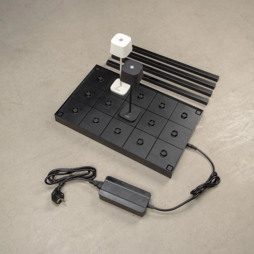 Black Oplaadpaneel for 15 table lamps KonstSmide 7318307836752