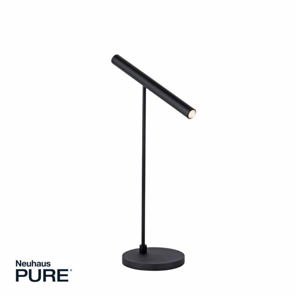 Modern table lamp Pure Tutua black Paul Neuhaus 4012248365526