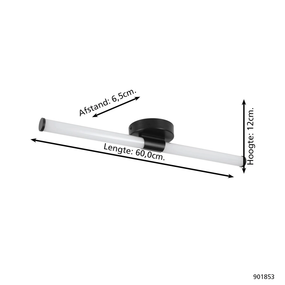 Mirror lamp Ramola black 60cm Eglo 9008606356799