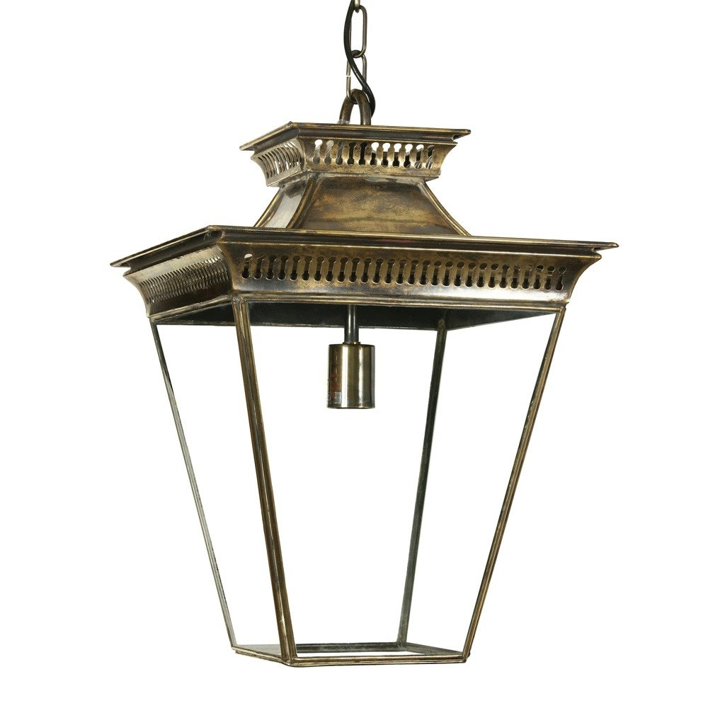 Antique pendant lamp Pagoda M 1-light - antique copper (ant)