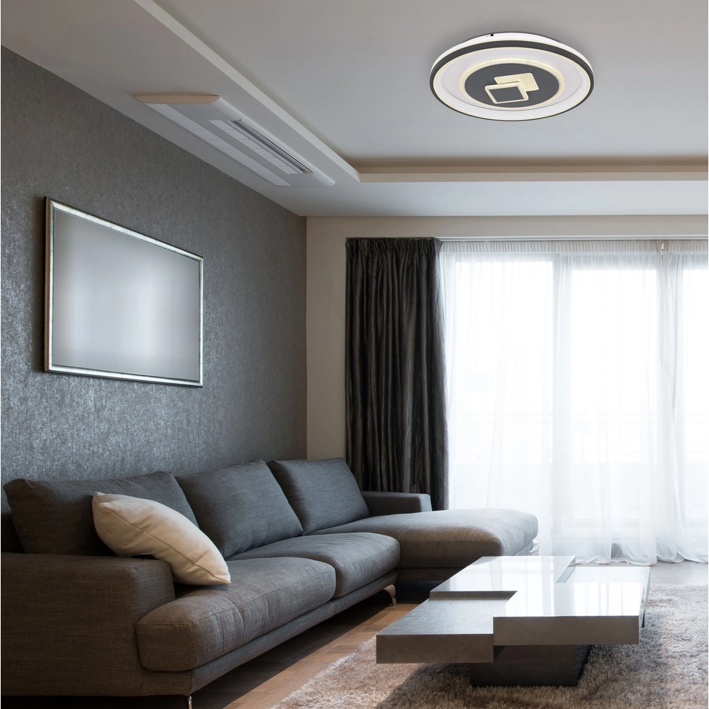 Ceiling lamp Sundi white with black Globo 9007371428915