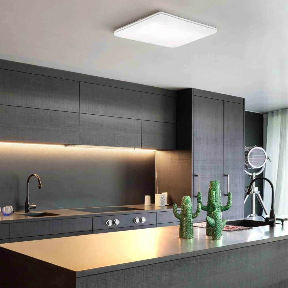 Square LED ceiling light Porto 48.5cm Fischer & Honsel 4003694211277