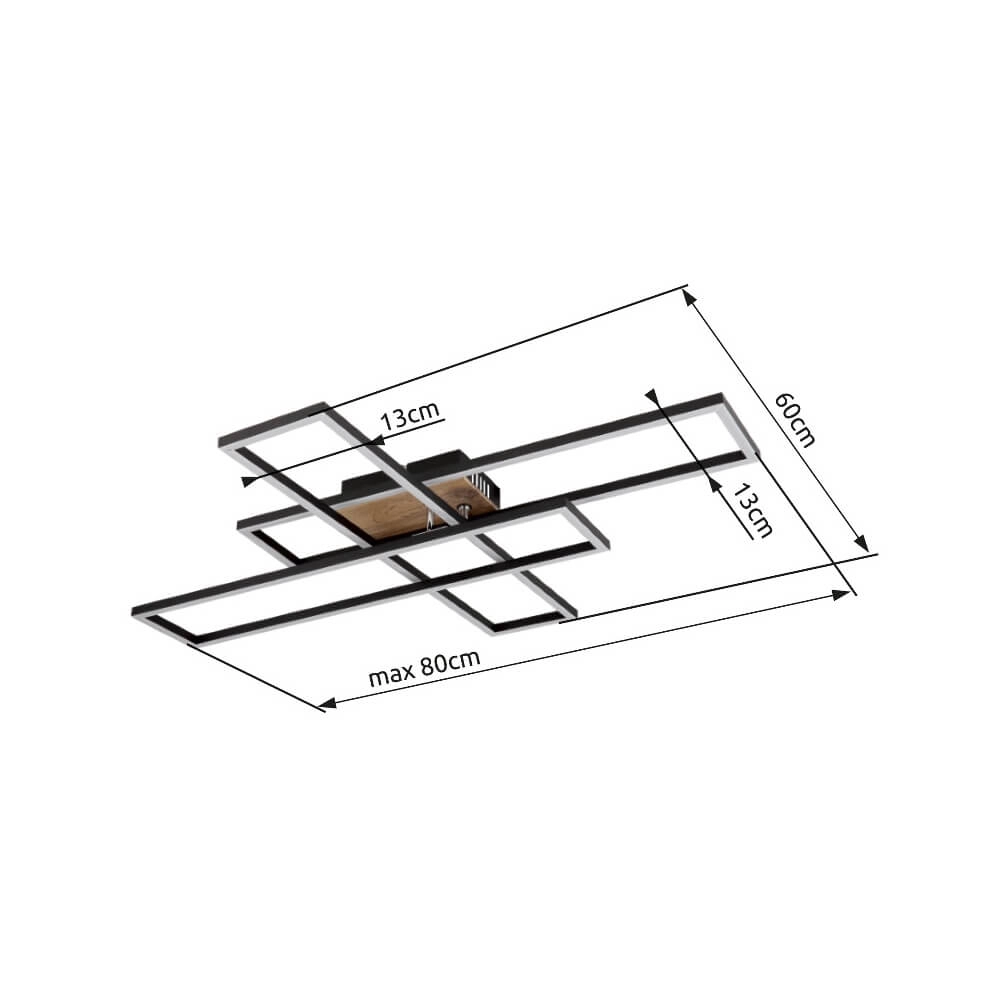 Swivel ceiling lamp Dakari 40W Globo 9007371446797