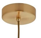 White glass hanging lamp Avalon Searchlight 5053423125169