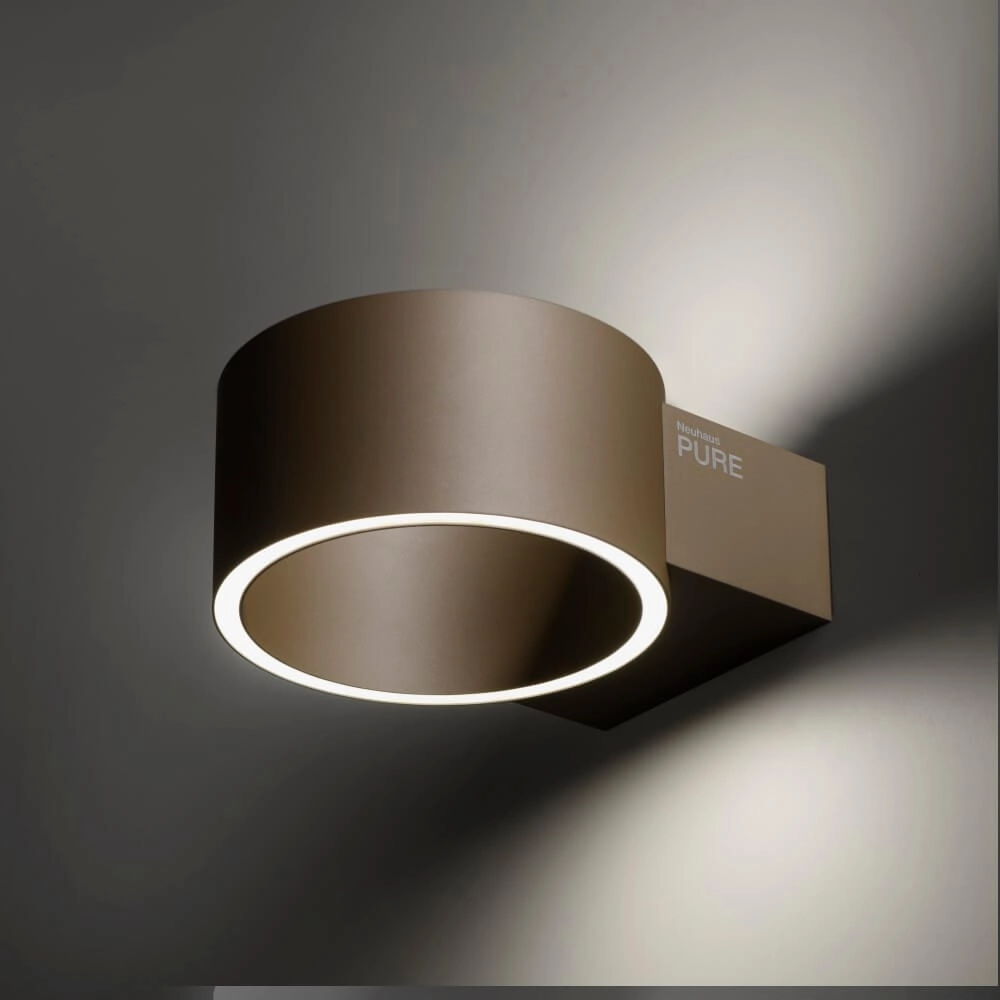 Wall lamp Pure Clipse bronze 19.7cm Paul Neuhaus 4012248384091