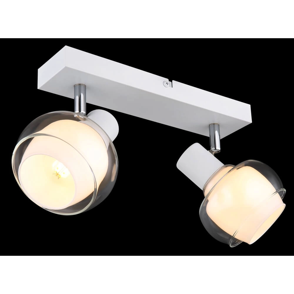 White ceiling lamp Tokki 2-light Globo 9007371446049