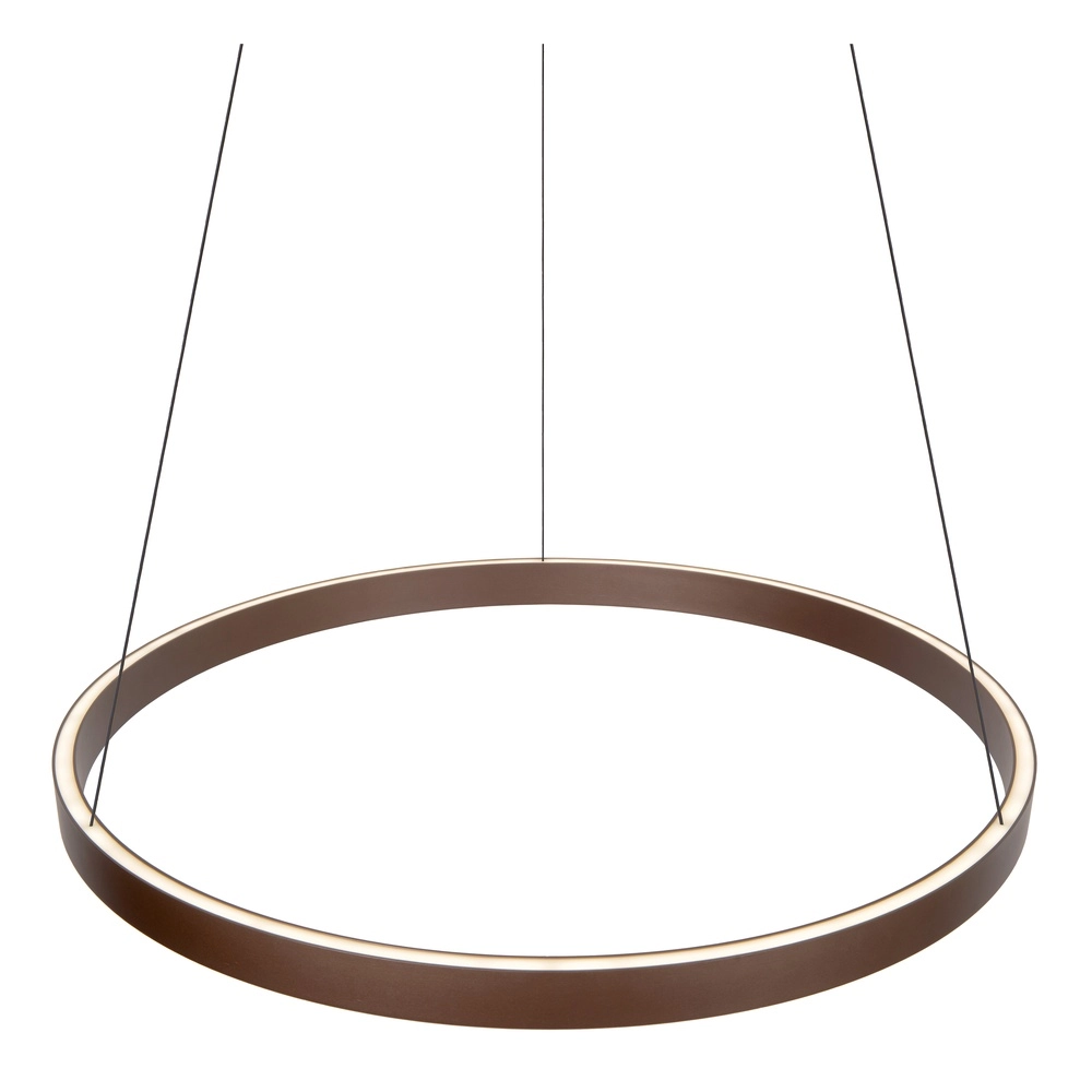 Design pendant lamp Liane rust brown Ø 80cm Lucide Vibes 5411212461124