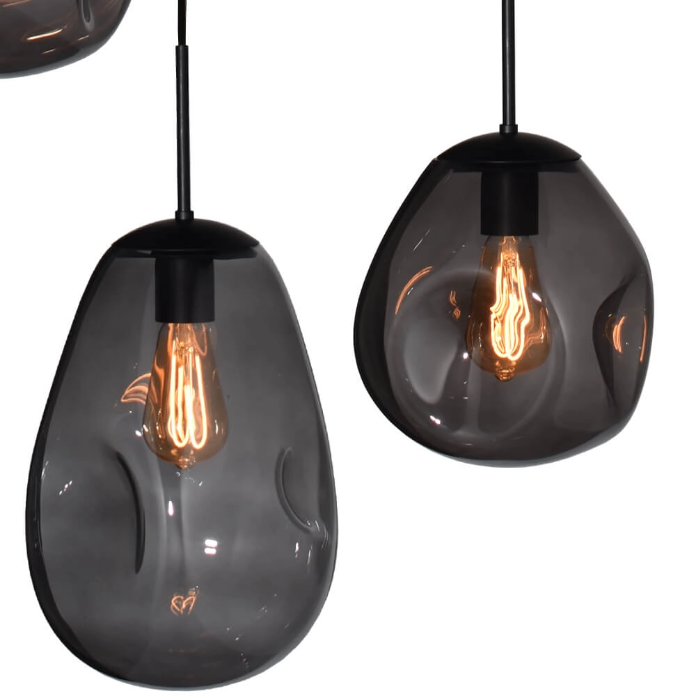 Hanging lamp Lava 8x smoke glass Masterlight 8718121286341