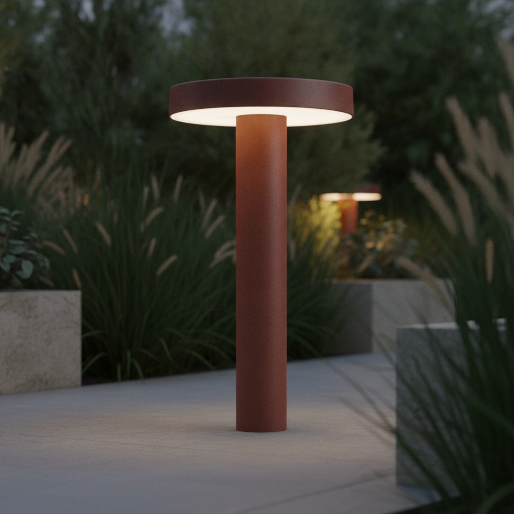 Garden lamp Mood 20cm rust brown
