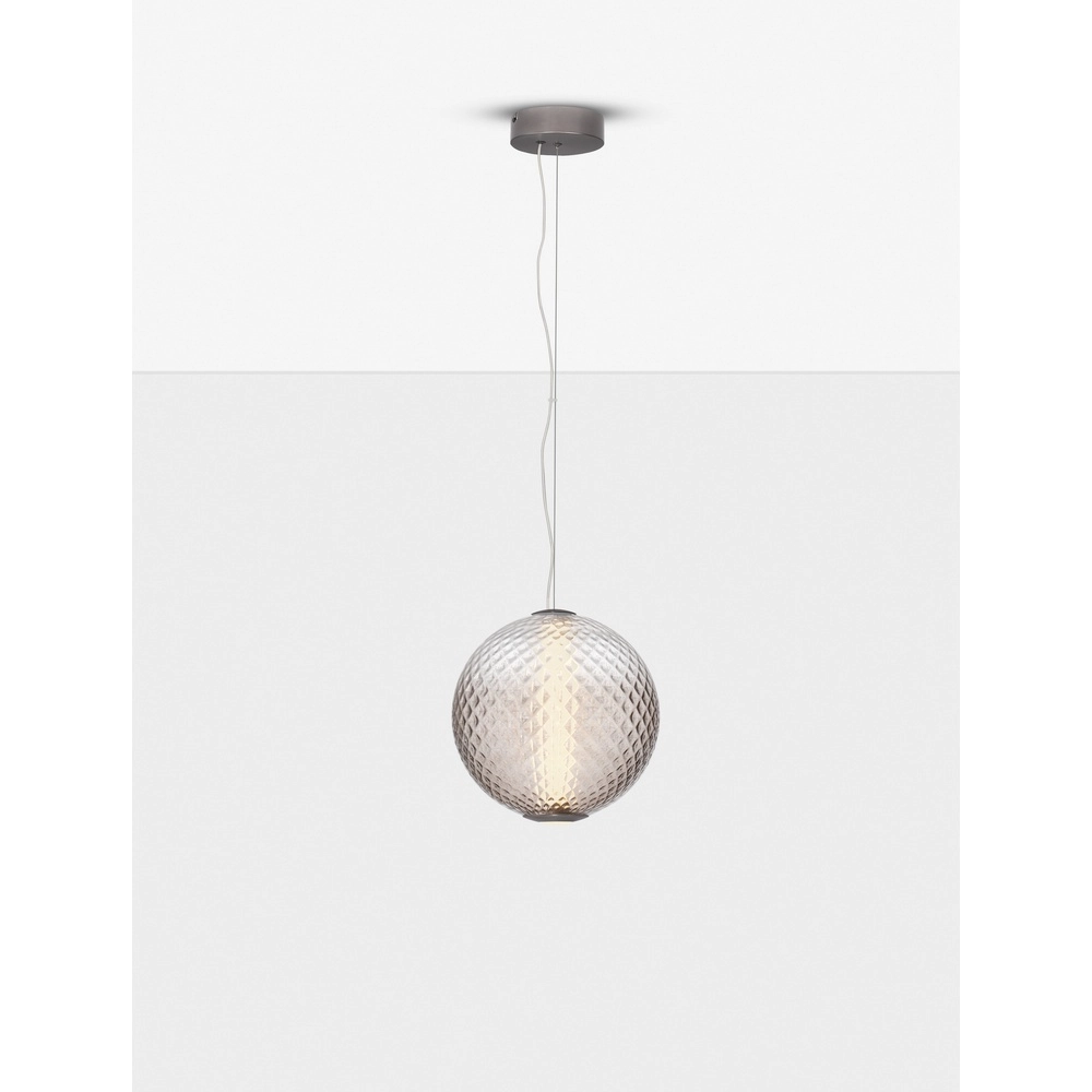 Pendant lamp Aora Convex brown glass Lyora 5212017483812