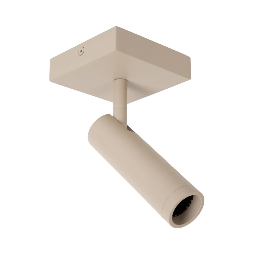 Sleek ceiling lamp Grado sand brown