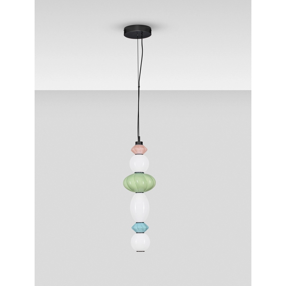 Pendant lamp Oneta pink - white - green - blue Lyora 5212017473936