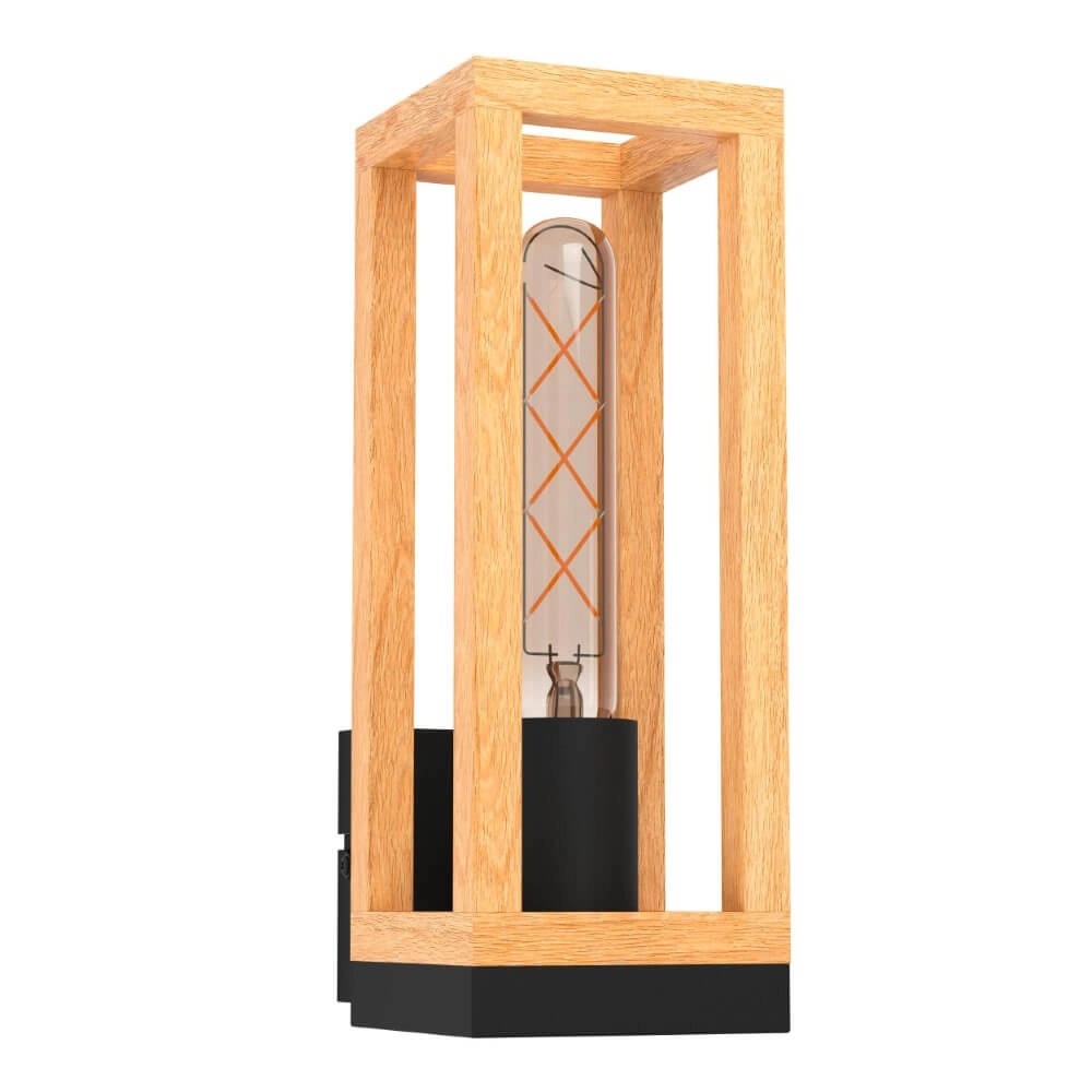 Wooden wall lamp Nafferton