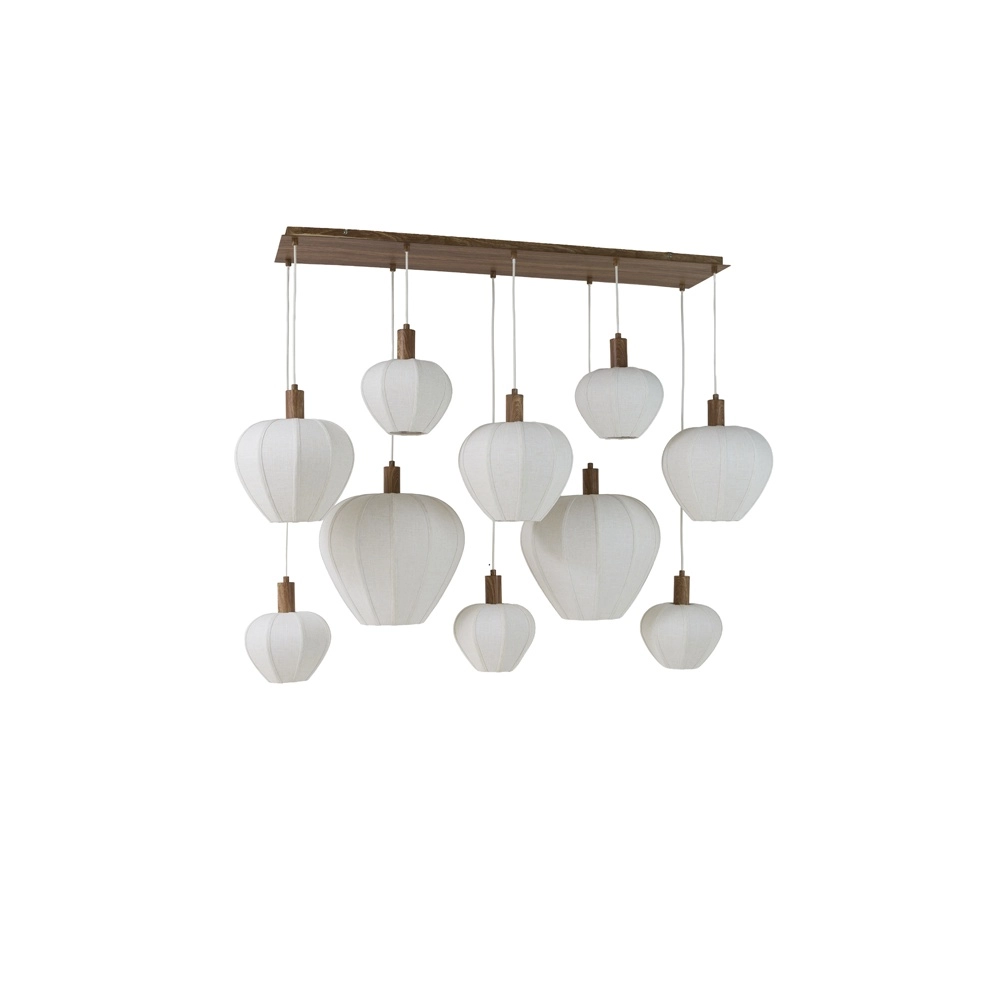 Japandi pendant lamp Huxi 10-light Light & Living 8717807843465