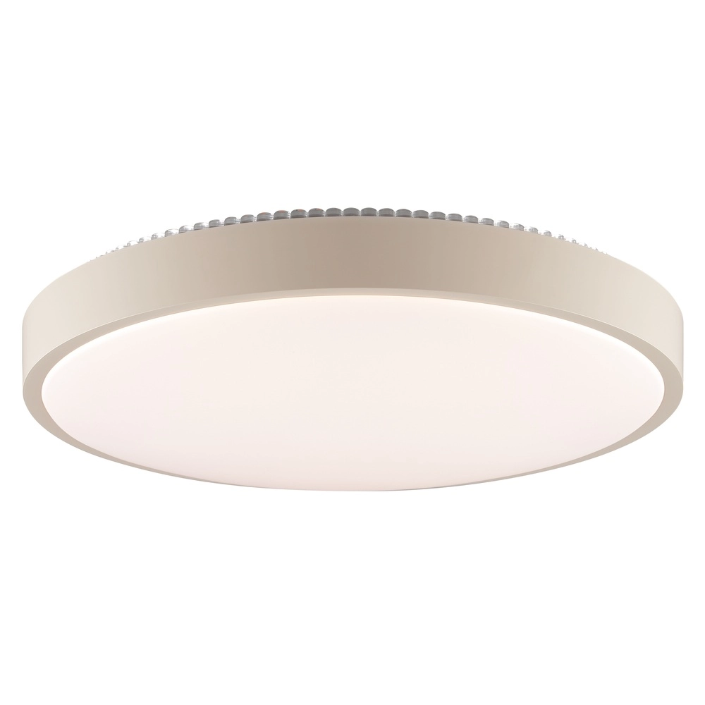 Ceiling light Solistra sand brown with white Ø 44,5cm