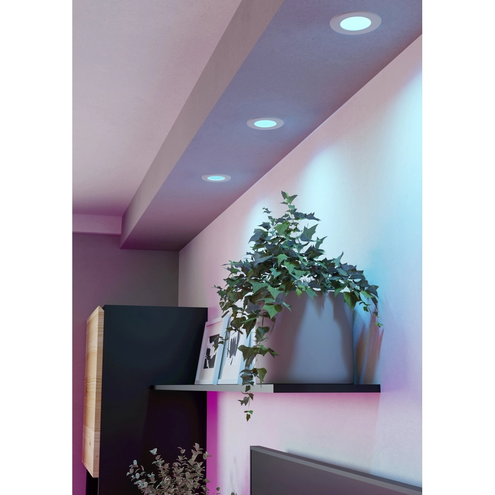 IP44 recessed spotlight Fueva 6-Z Zigbee - white - Ø 8.8cm Eglo 9008606330997