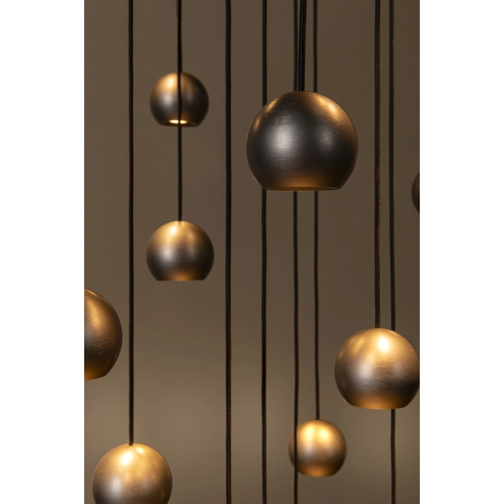 Design vide pendant lamp Montana 16-light coffee brown Premium by Lucide 5411212680174
