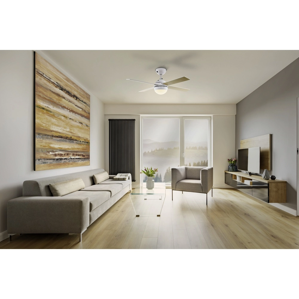 Fan Fan White and wood with lamp Eglo 9008420560365