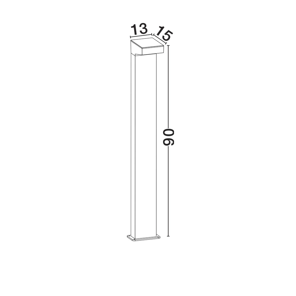 Floor lamp Rob black 90cm Lyora 5212017478825