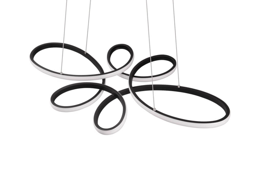 Design pendant lamp Fly black Trio 4017807600926