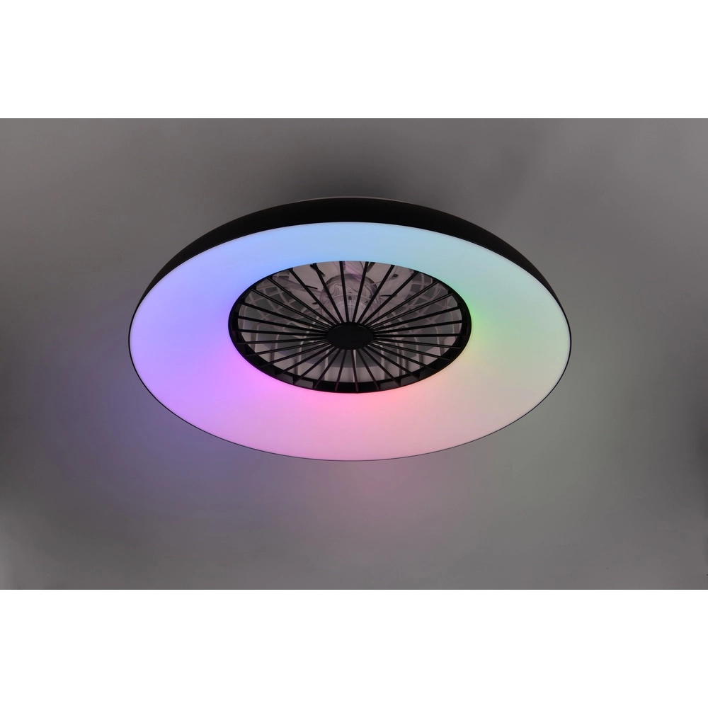 Design fan Svaerholt black Ø 60cm with RGB function