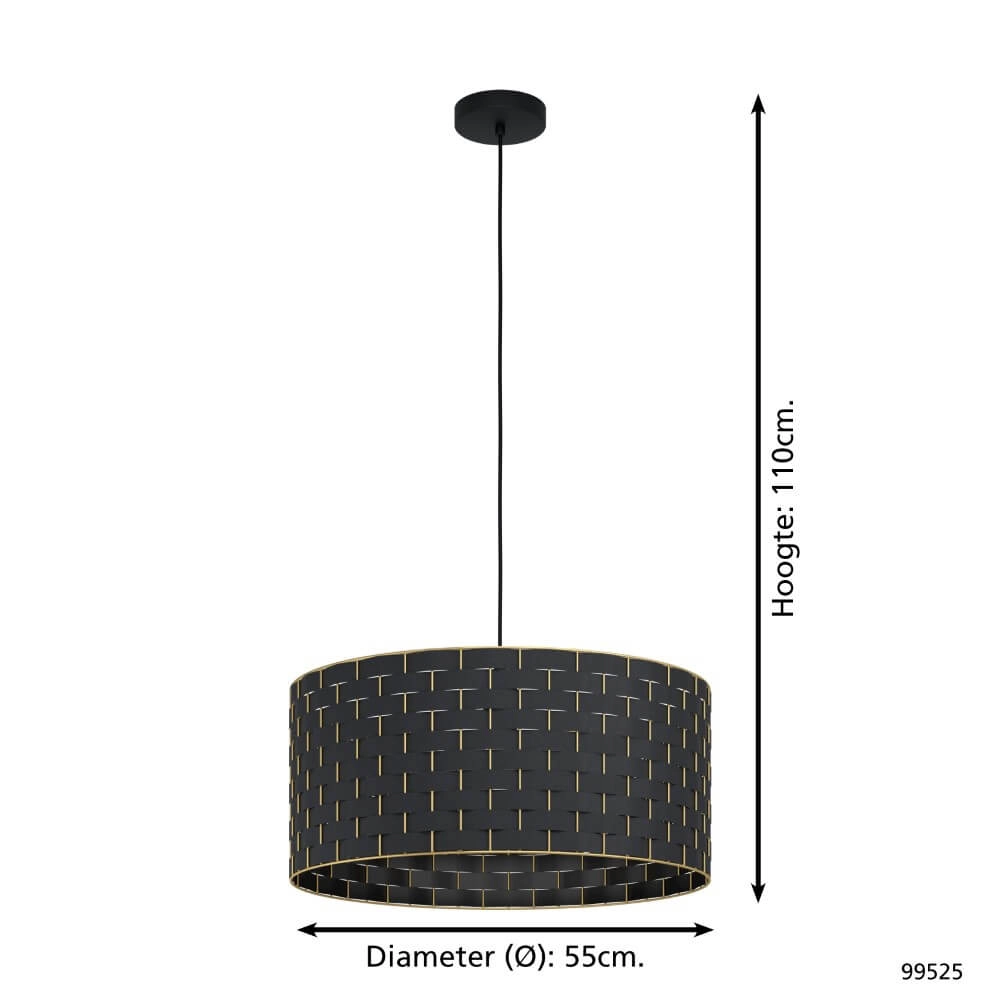 Design hanging lamp Marasales Ø 55cm Eglo 9002759995256