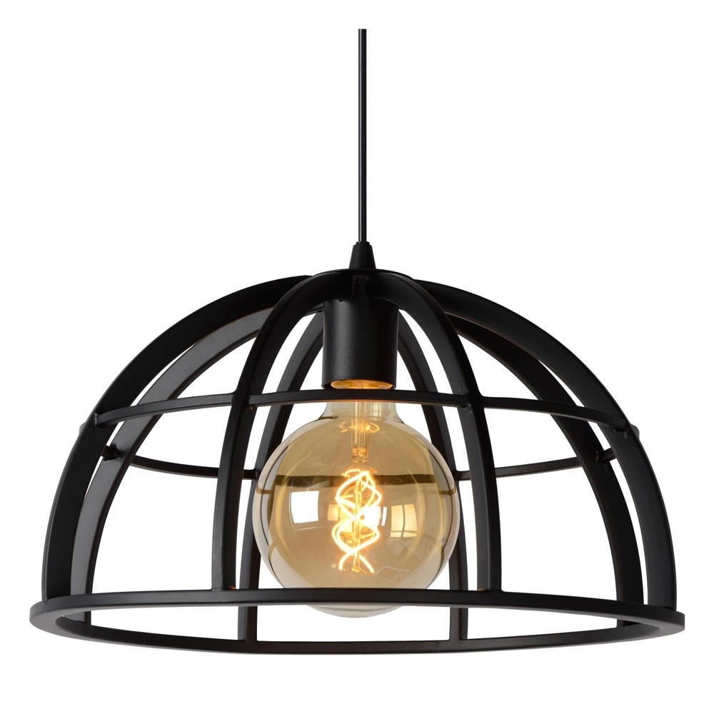 Pendant lamp Dikra Industrial Black Lucide 5411212761002