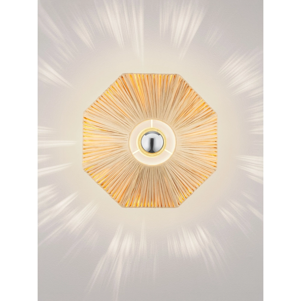 Japandi wall lamp Elvio Ø 30cm Lyora 5212017493880