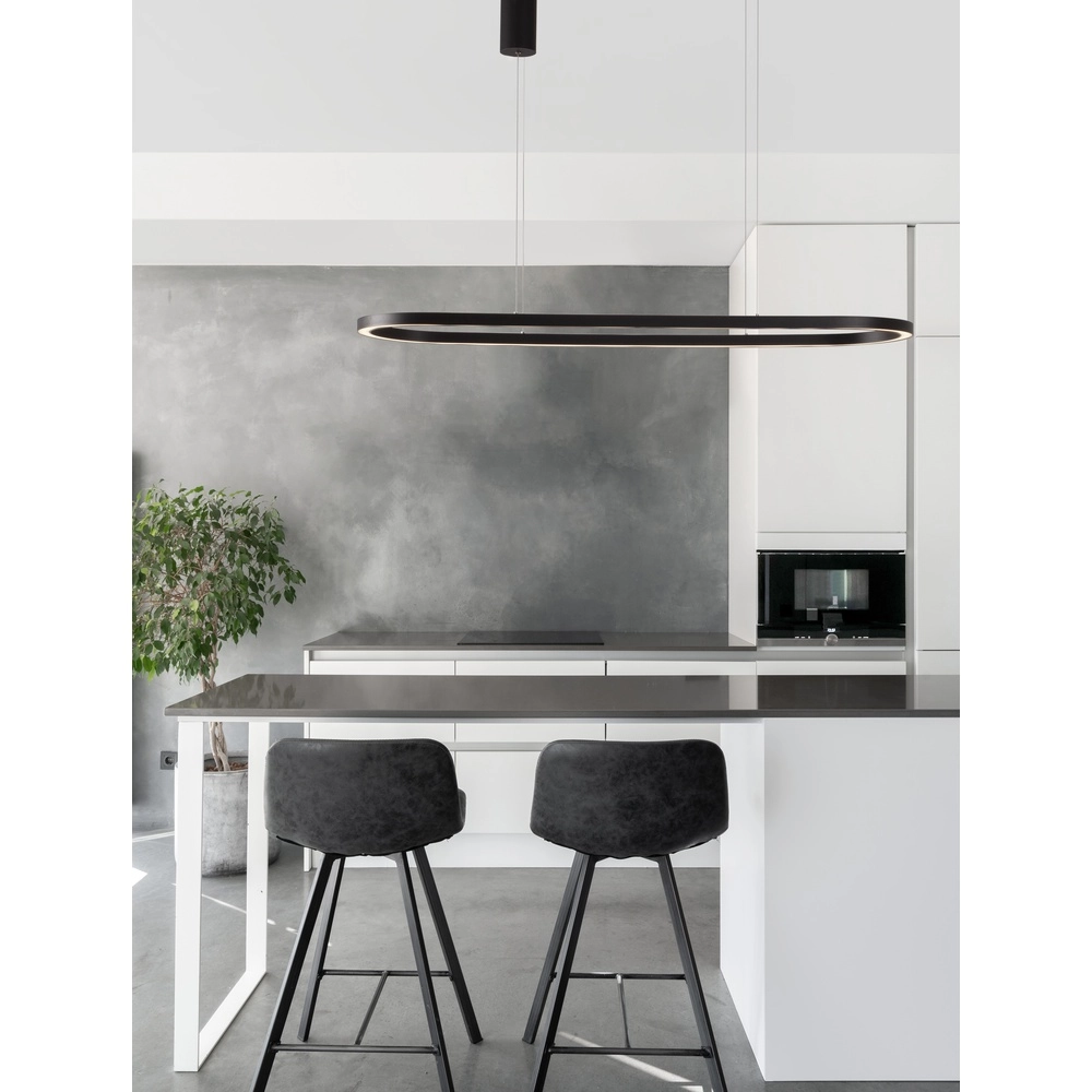 Oval pendant lamp Cuppe black Lyora 5212017438492