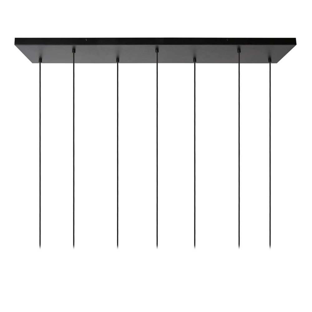 Pendant lamp Marius 7-light black Lucide 5411212452221