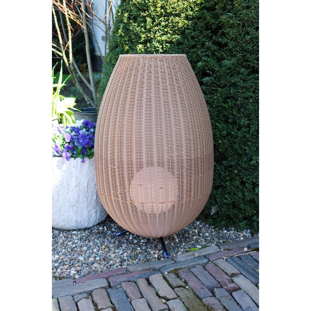 Table lamp Colin Ip44 Rechargeable rattan Lucide 5411212031877