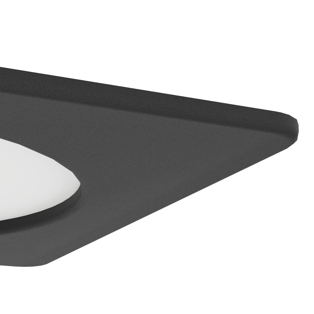 Recessed lamp Fueva 6 Square - Black - 11.9x11.9cm Eglo 9008606330713