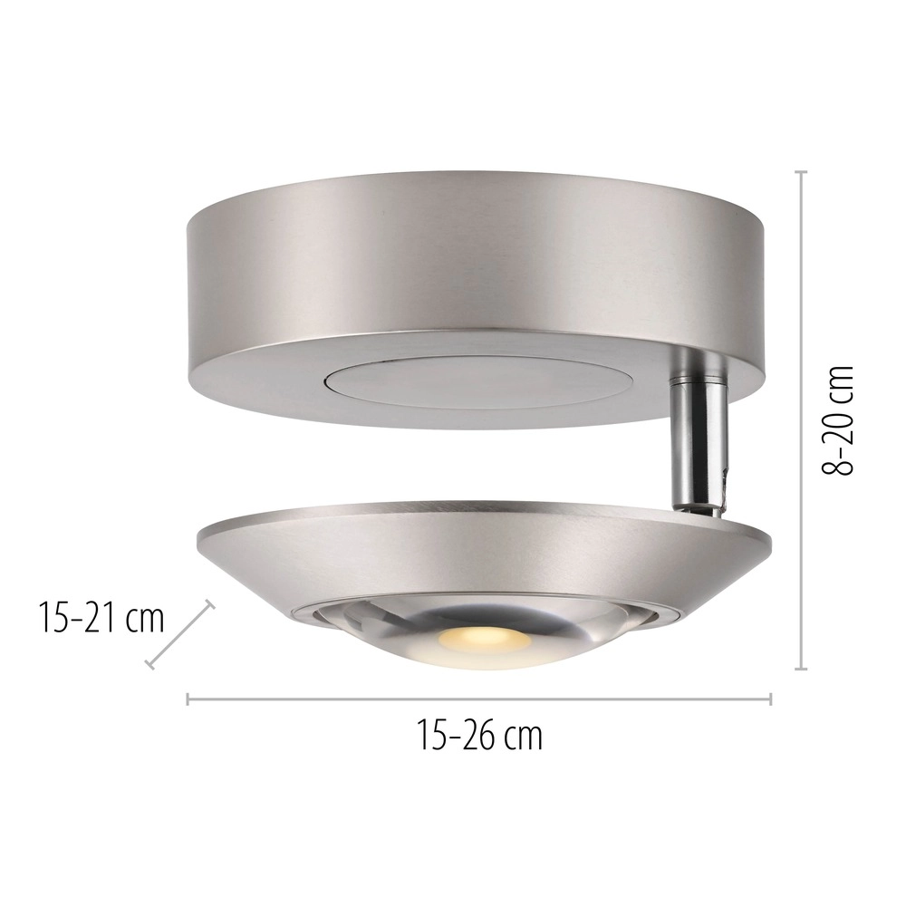 Led ceiling spot Pure Oculis Diamond grey Paul Neuhaus 4012248397060