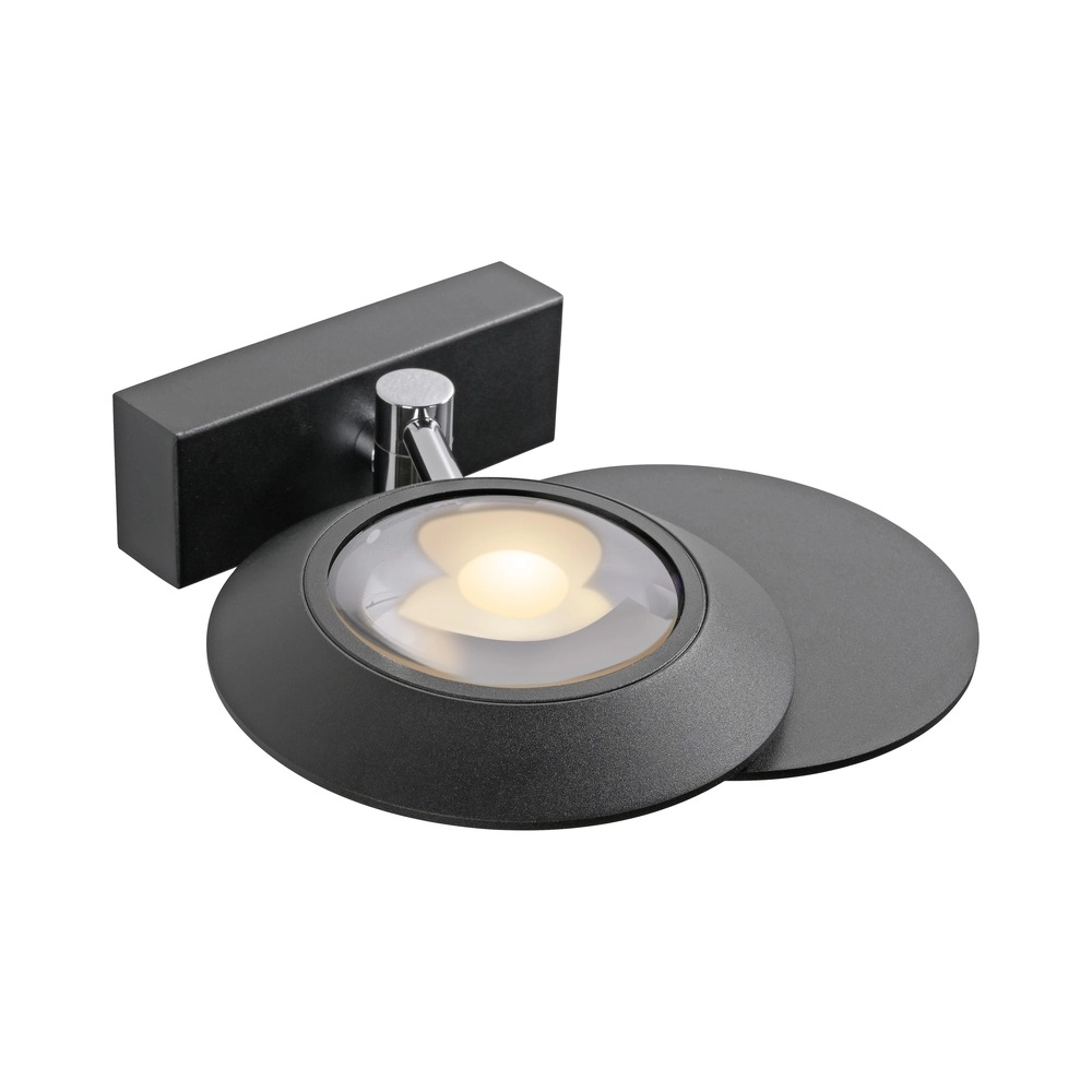 2L led wall light Pure Oculis black pearl Paul Neuhaus 4012248397008