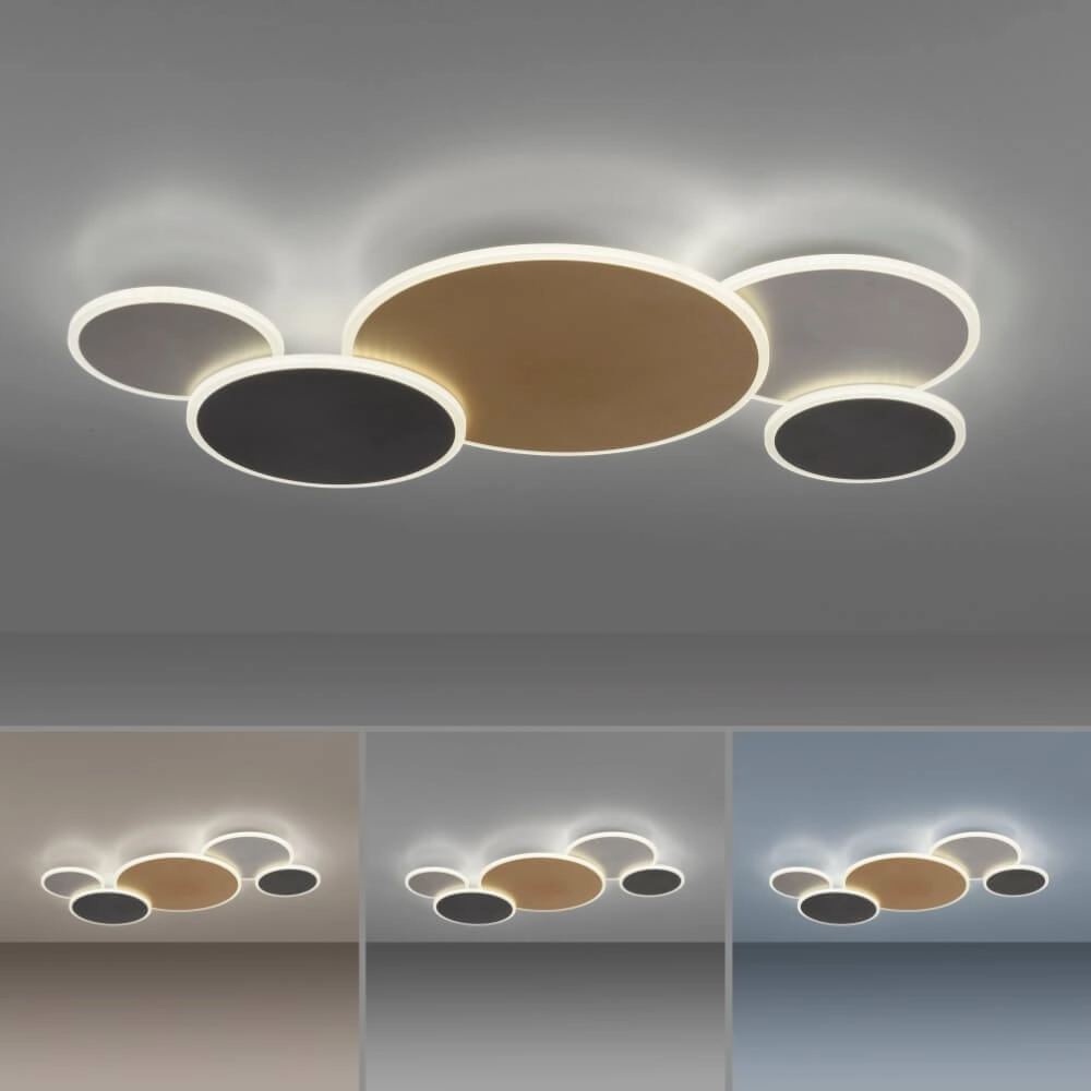 Design wall lamp Q-Piato 85cm Paul Neuhaus 4012248374528
