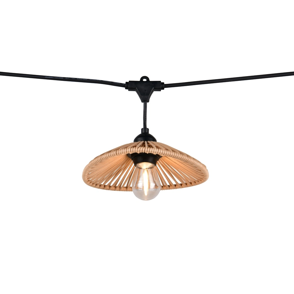 String lights Chain black with brown 600cm Trio 4017807697612