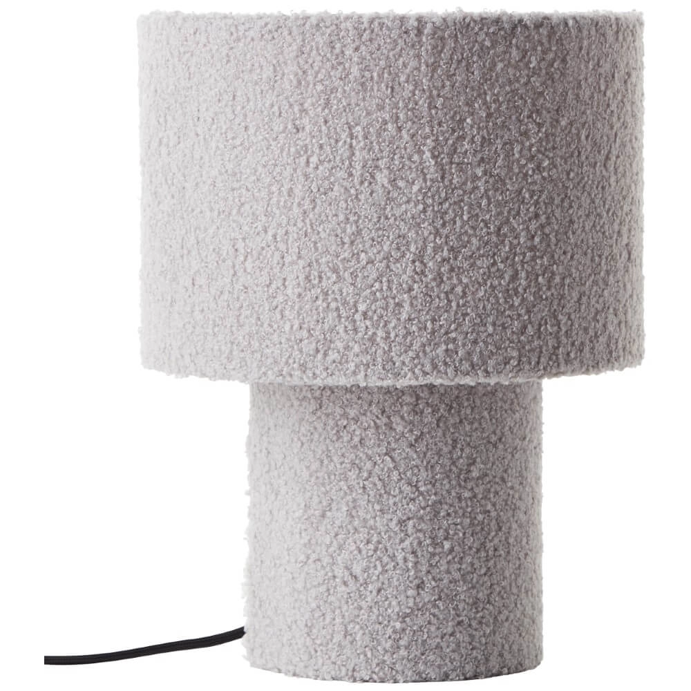Grey table lamp Teddy Ø 23cm Brilliant 4004353447228
