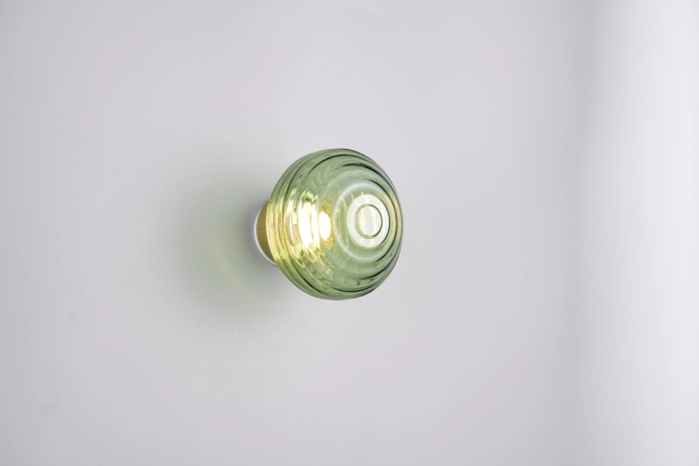 Wall lamp Earl Green Glass Rechargeable