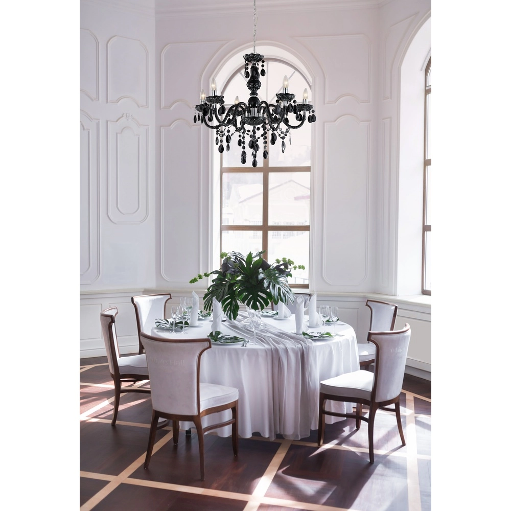 Chandelier Cuimbra I black chrome Globo 9007371176533