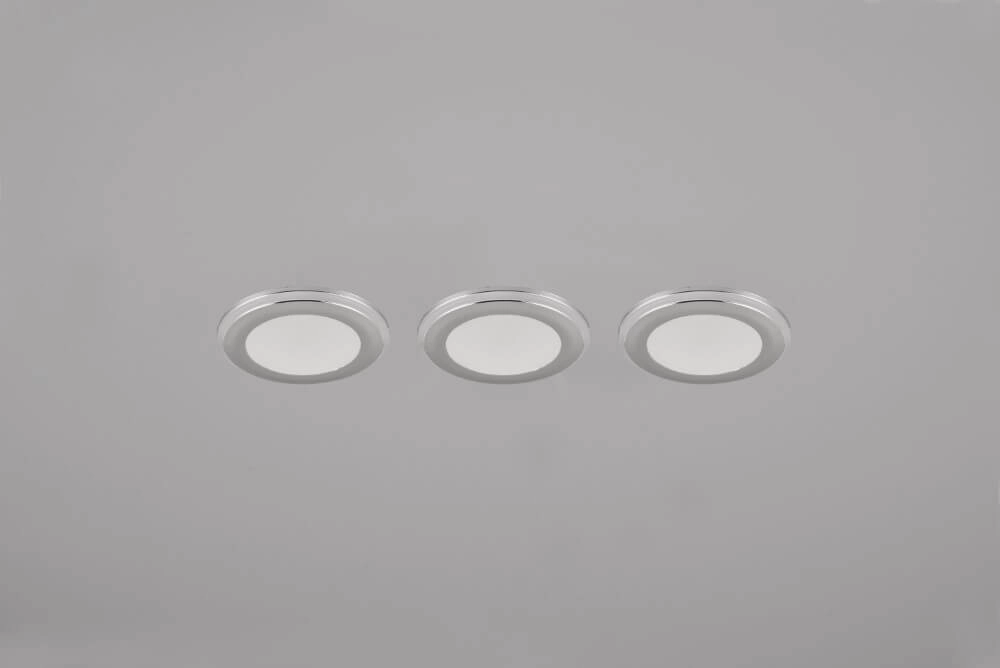 Recessed spotlights Argus chrome set of 3 Trio 4017807574470